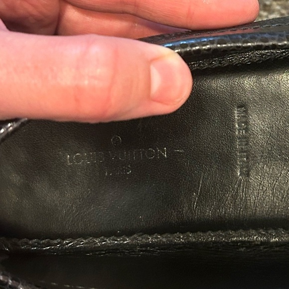 Louis Vuitton black lock flat size 37 black noir locket detail - Picture 7 of 11